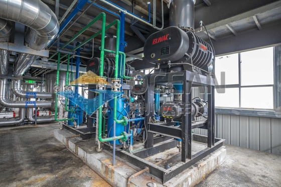 Usine d'extraction de l'huile de soja d'extraction par solvants avec le chauffage de vapeur de contrôle de PLC