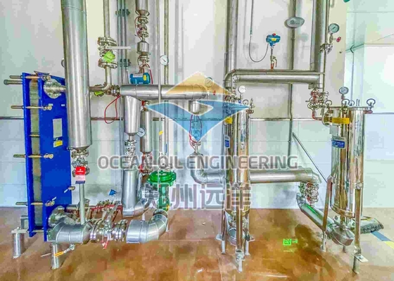 Usine continue de raffinage d'huile comestible complètement automatique petite machine 380V/440V de 3 phases