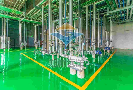 L'usine continue de raffinage d'huiles comestibles 10-5000 TPD Capacité et performances efficaces