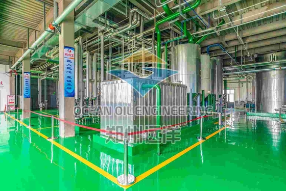 Machine de raffinage d'huile de palme en acier inoxydable avec installation complète de travaux civils