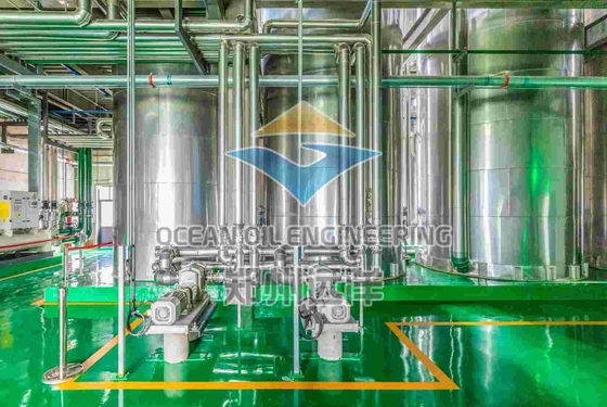 Matériau brut Réservoir de raffinage d'huiles comestibles de semences de coton 3e phase Capacité 10-5000 TPD