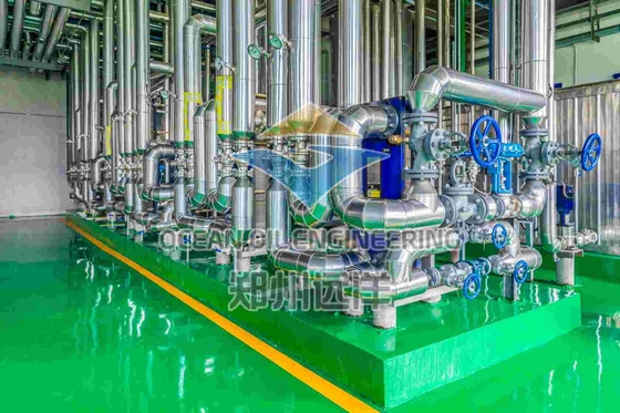 Installation sur site de l'usine de prétraitement des huiles entièrement automatique avec tamis compact