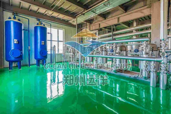 Équipement de raffinage des huiles comestibles à commande PLC Capacité 200 - 500TPD Certification ISO9001