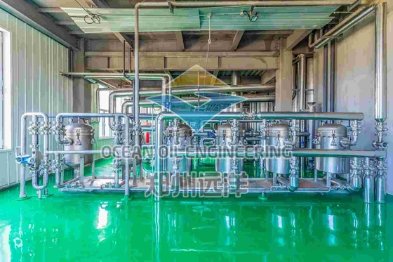 Équipement de biodiesel en acier inoxydable 380V refroidissement par eau à tension