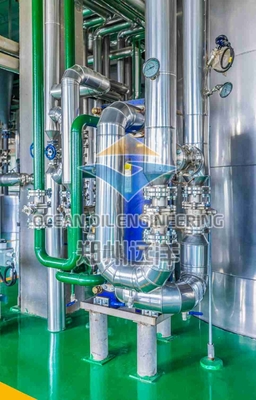 10 à 500 tonnes/jour Equipement de rafraîchissement à l'eau au biodiesel avec système de commande PLC