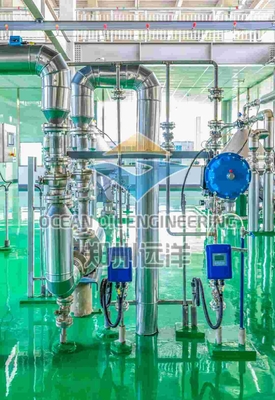 Plomberie de fractionnement à température de 200 °C API 650 pour l'huile de palme à pression de 0,3 MPa
