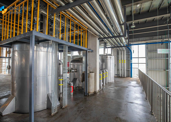 Chaîne de production d'huile de friture de désencausticage de fractionnement complètement automatique