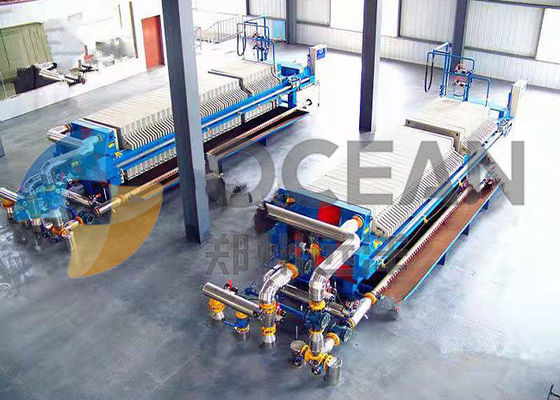 Équipement de fractionnement d'huile de table de machine de filtre-presse de membrane de cadre de plat