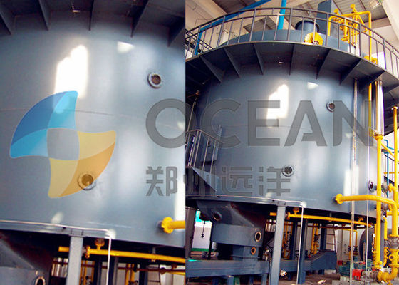 Tournez extraction dissolvante de structure simple d'usine de son de riz d'extracteur la pleine