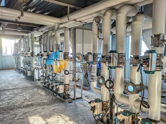 Projet clés en main de raffinage chimique continu de l'usine 10-1500TPD d'huile végétale