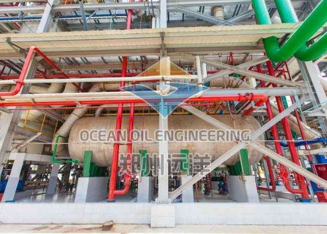 Équipement de raffinage d'examen médical de l'huile 500TPD de table pour la ligne de production de pétrole de son de riz