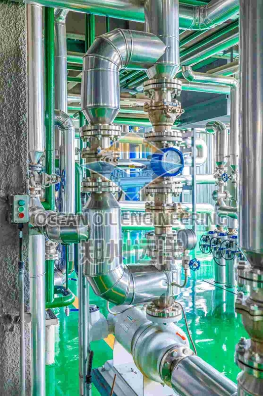 ISO9001 usine de fractionnement à sec de l'huile de palme 40m2 surface de filtre pour des résultats de qualité