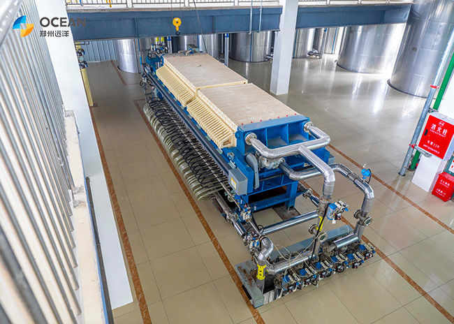 Équipement de fractionnement d'huile de table de machine de filtre-presse de membrane de cadre de plat